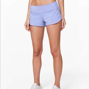 NWOT Lululemon Periwinkle Speed Up Short *2.5”